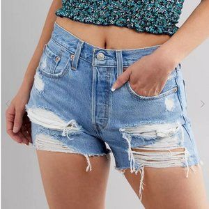 Levi's 501 Premium Denim High Rise Shorts 2"  Size 28